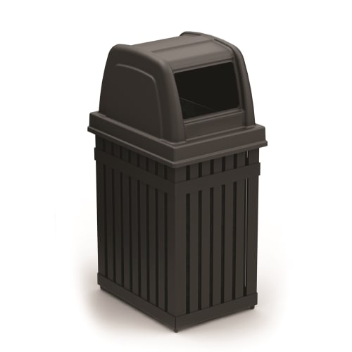 Commercial Zone Parkview 25 Gallon Recycling Container, Black